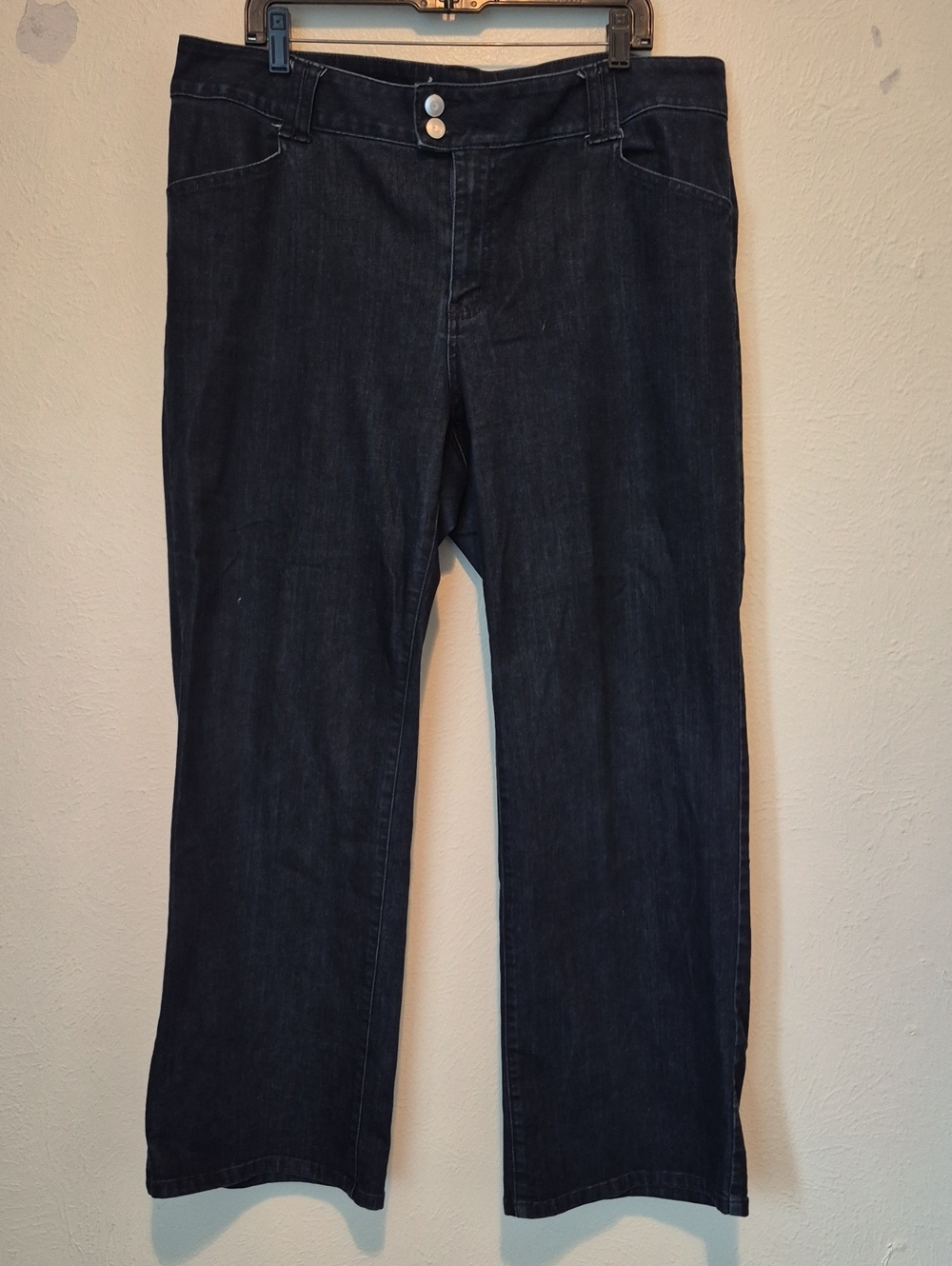 Lane Bryant Dark Wash Wide Leg Jeans